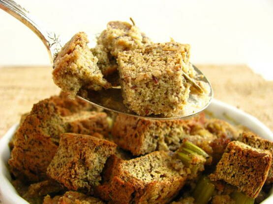 Post image for Rosemary & Sage Bread Stuffing Paleo Style (Grain/Gluten/Dairy/Soy/Corn/Nut/Yeast Free)