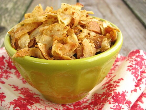 Post image for Curried Coconut Flake “Chips” (Paleo, Gluten Free, Vegan)