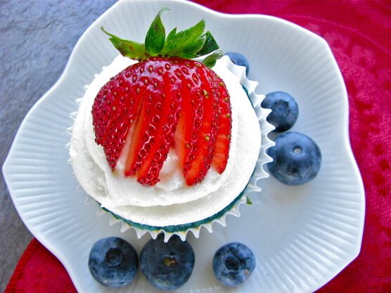 Post image for Red White & Blue Coconut Flour Cupcakes (Gluten/Grain/Soy/Nut Free)