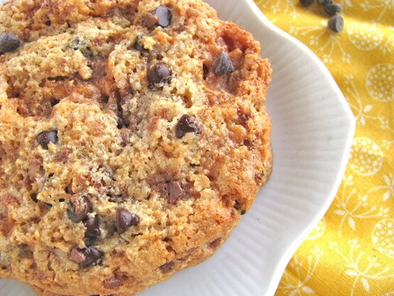 Post image for Chocolate Chip Butterfinger Cookies (Gluten/Grain/Egg/Dairy/Refined Sugar Free)