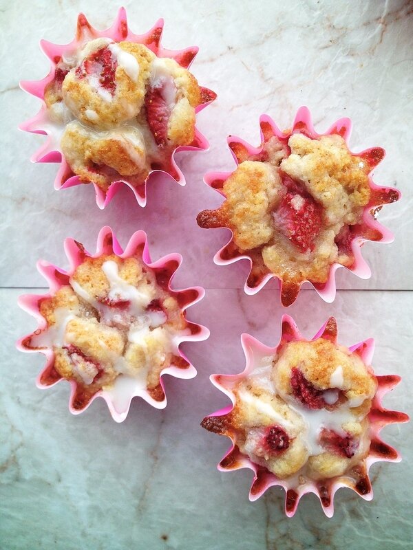 Post image for Strawberry Shortcake Monkey Bread “Cupcakes”. (Gluten/Grain/Dairy/Sugar Free)