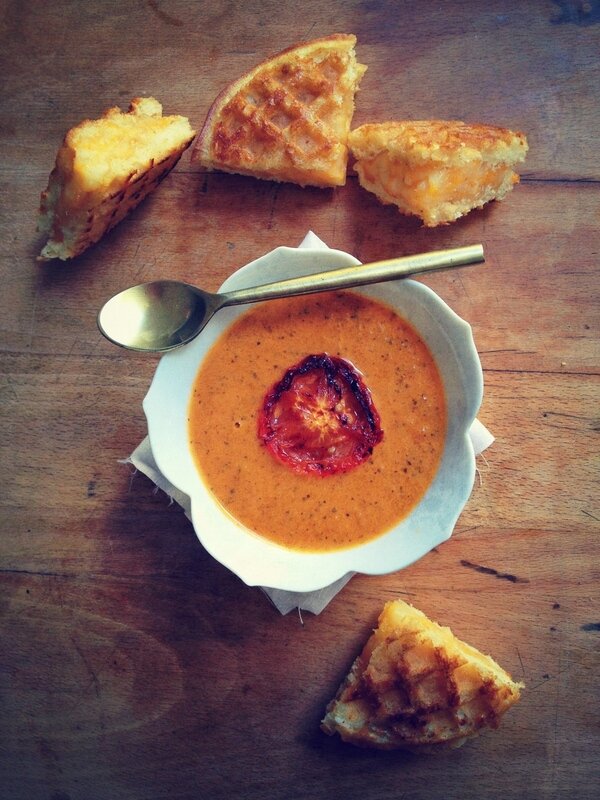 Post image for Creamy Roasted Tomato Soup. (Paleo, Gluten Free and Vegan!)