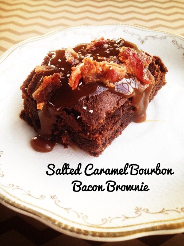 Post image for Salted Caramel Bourbon Bacon Brownies. (Gluten/Dairy/Egg/Refined Sugar Free)